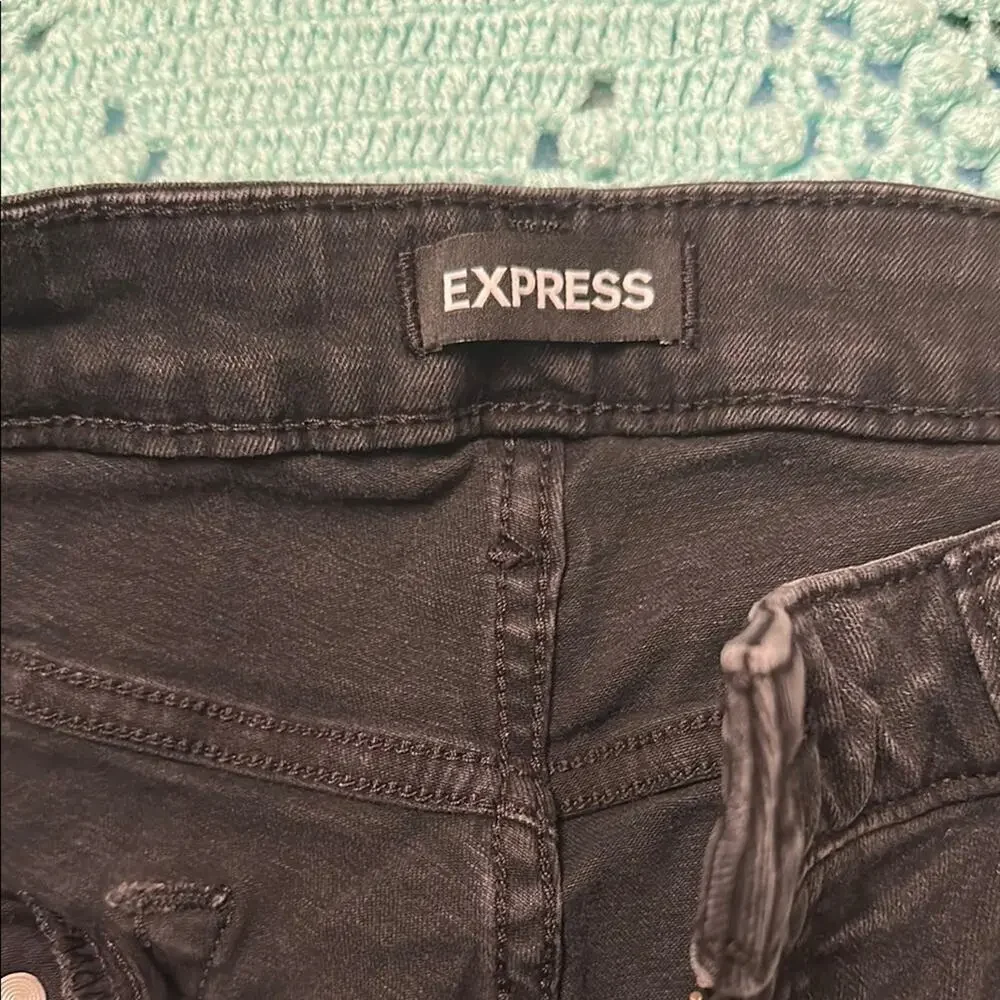 Express Black Super Skinny Jeans - 34 by 34